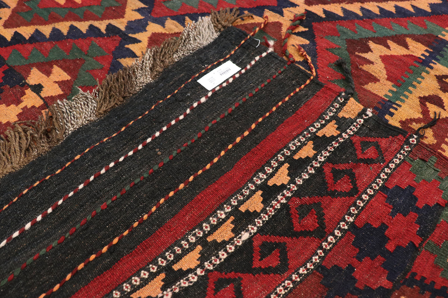 9 x 13 Vintage Afghan Kilim Rug 74279