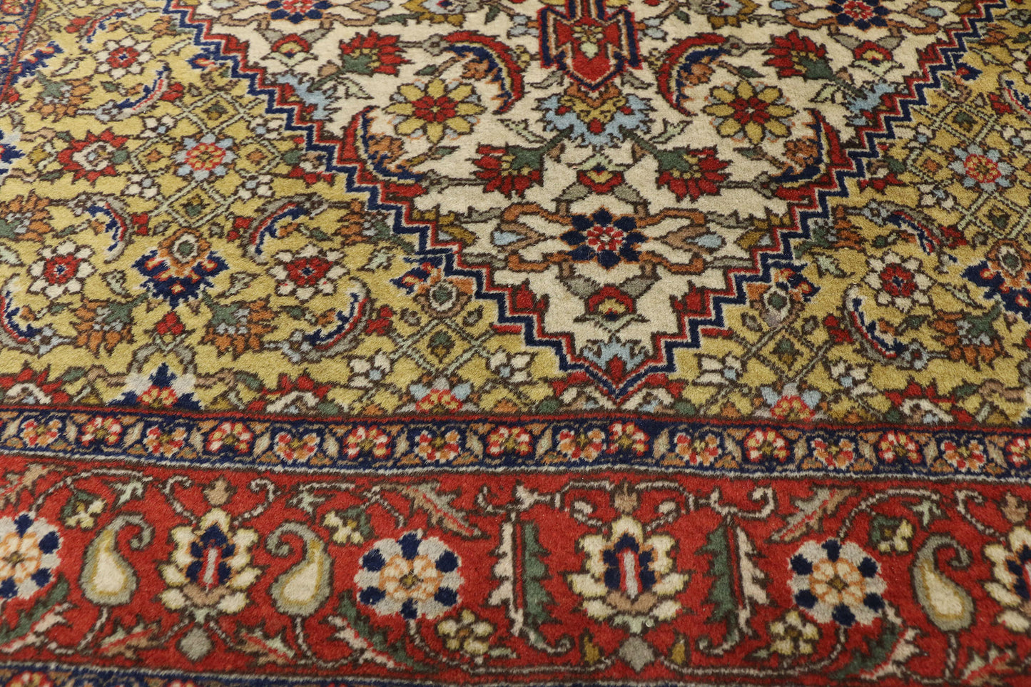 4 x 7 Antique Romanian Mahi Tabriz Rug 74300