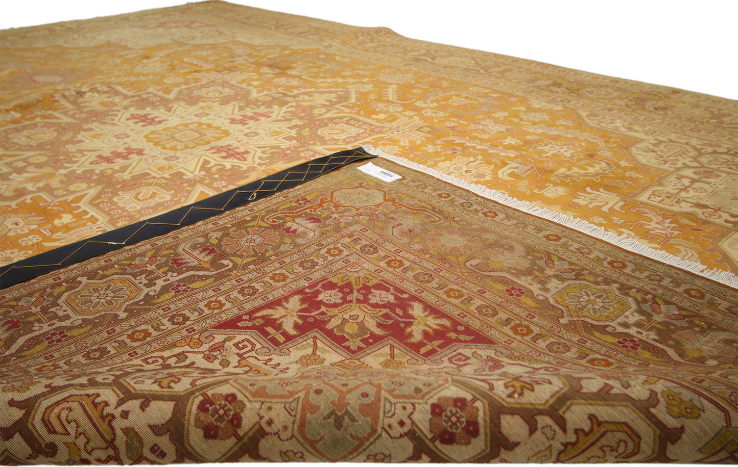 7 x 10 Vintage Persian Tabriz Rug 74302