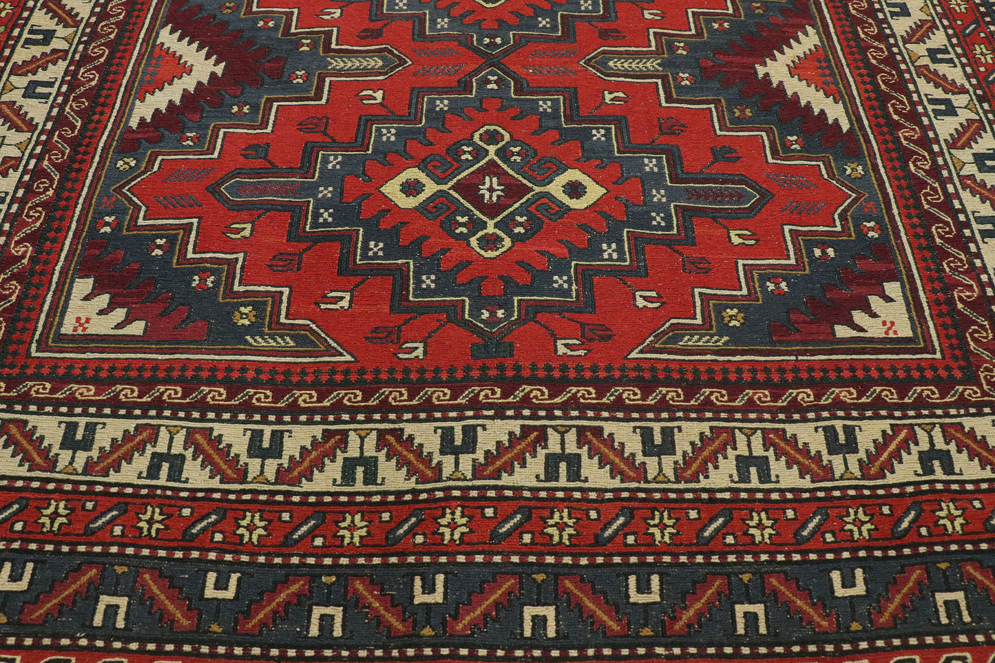 6 x 8 Antique Caucasian Soumak Rug 74375