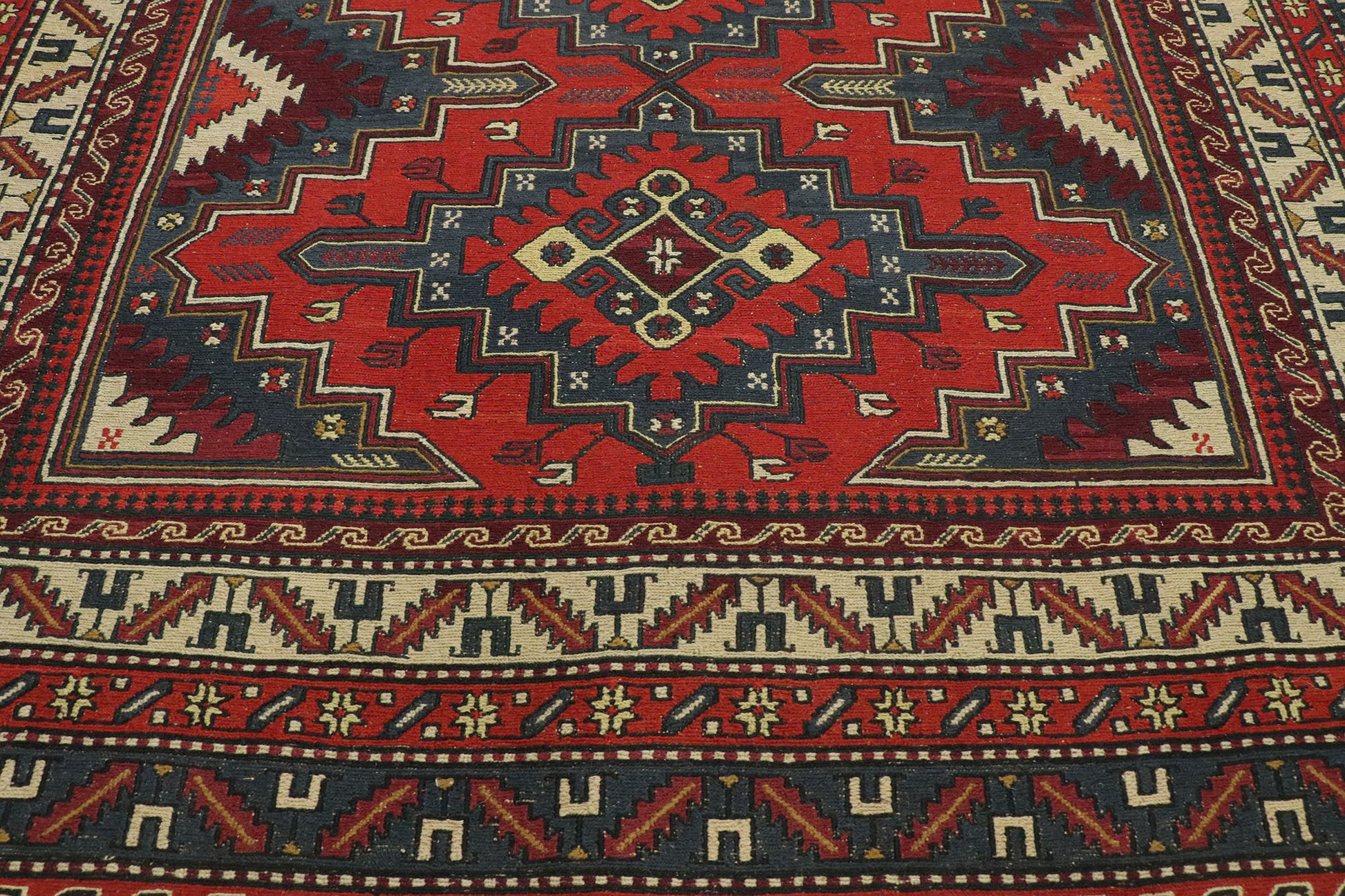6 x 8 Antique Caucasian Soumak Rug 74375