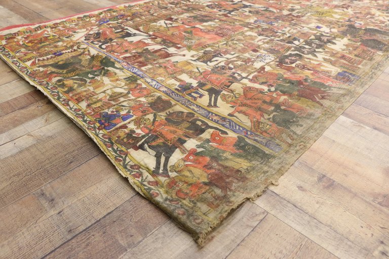 5 x 16 Antique Indian Tapestry 74417