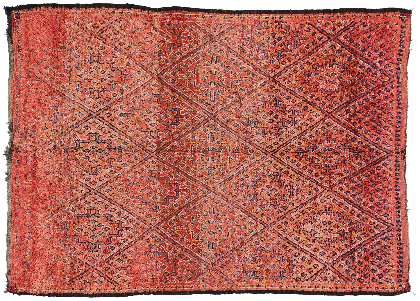 7 x 9 Vintage Moroccan Rug 74536