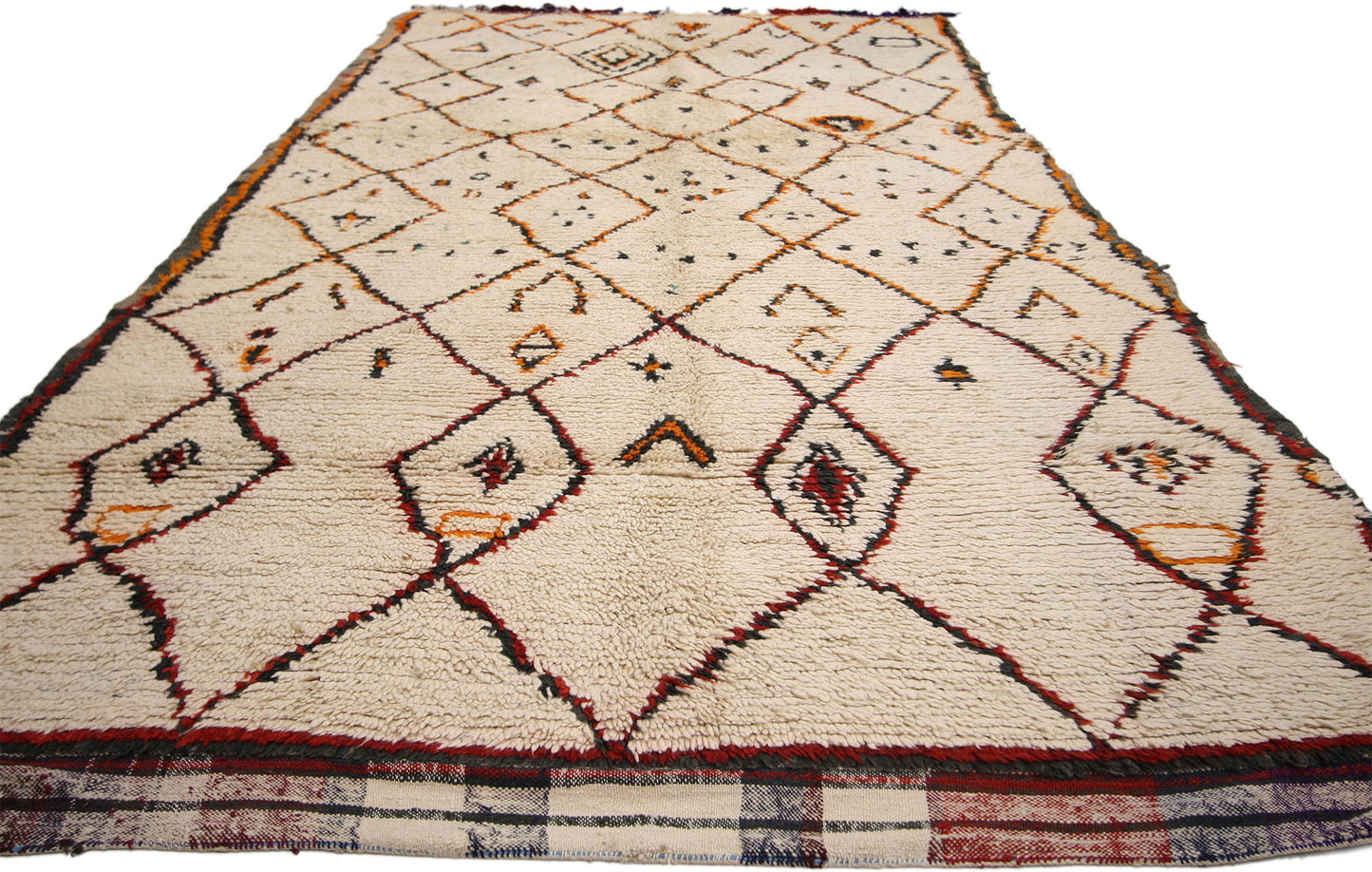 5 x 10 Vintage Moroccan Azilal Rug 74539
