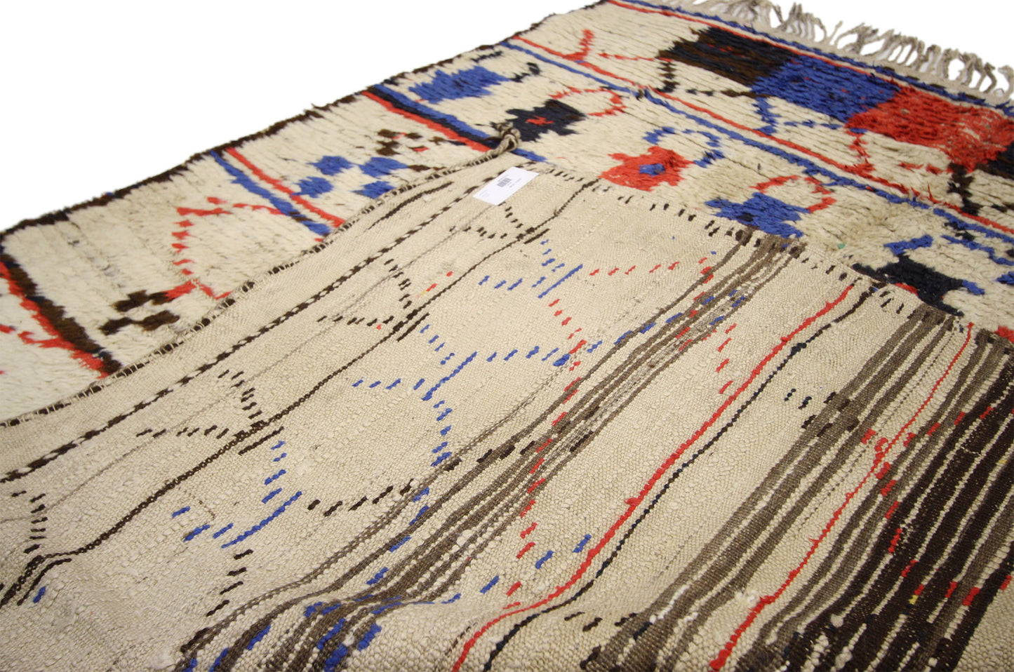 4 x 5 Vintage Moroccan Azilal Rug 74548