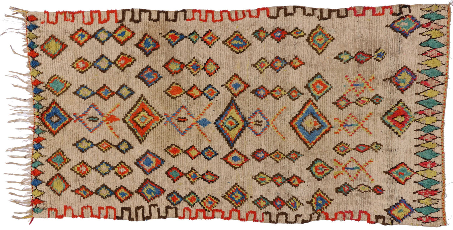 4 x 8 Vintage Moroccan Rug 74549