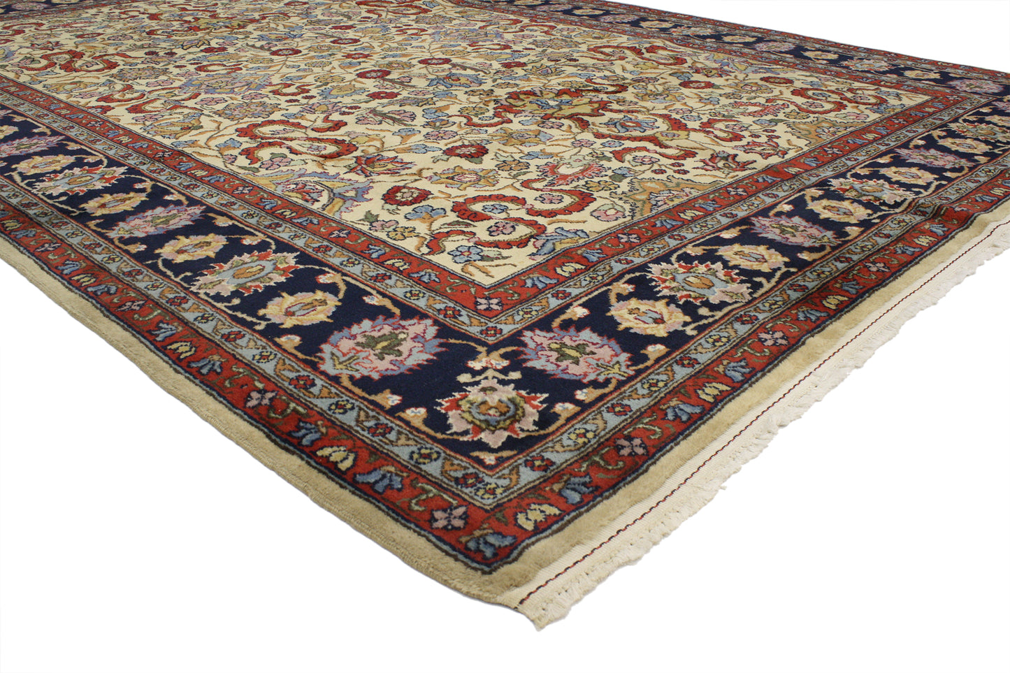 8 x 11 Vintage Romanian Isfahan Rug 74660