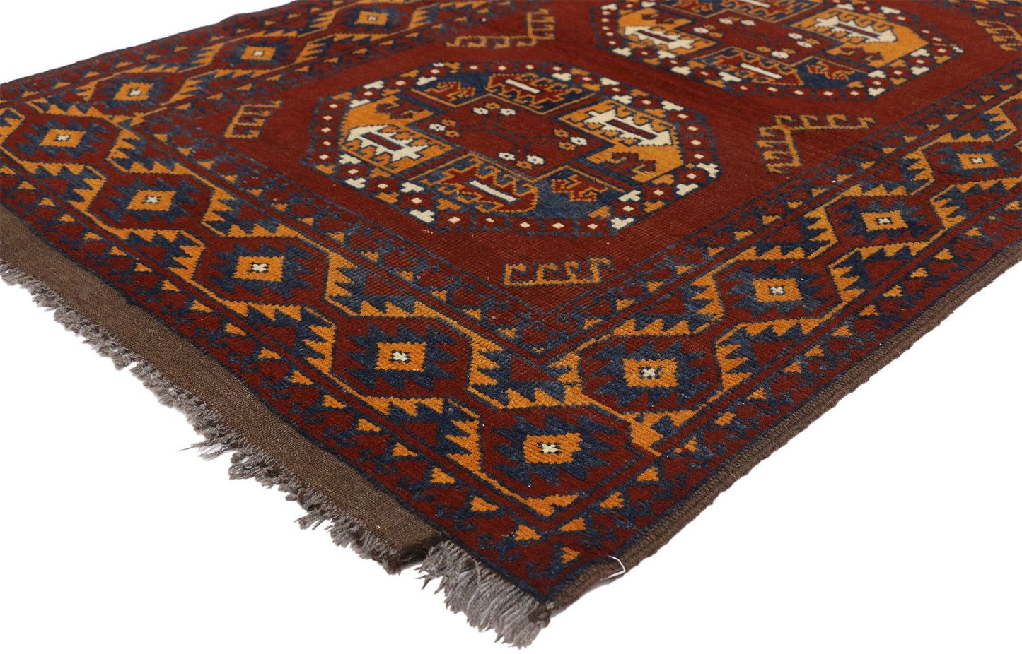 3 x 5 Vintage Afghan Rug 74664