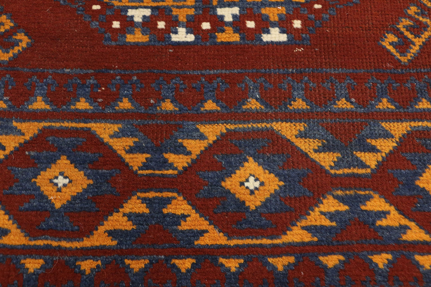 3 x 5 Vintage Afghan Rug 74664