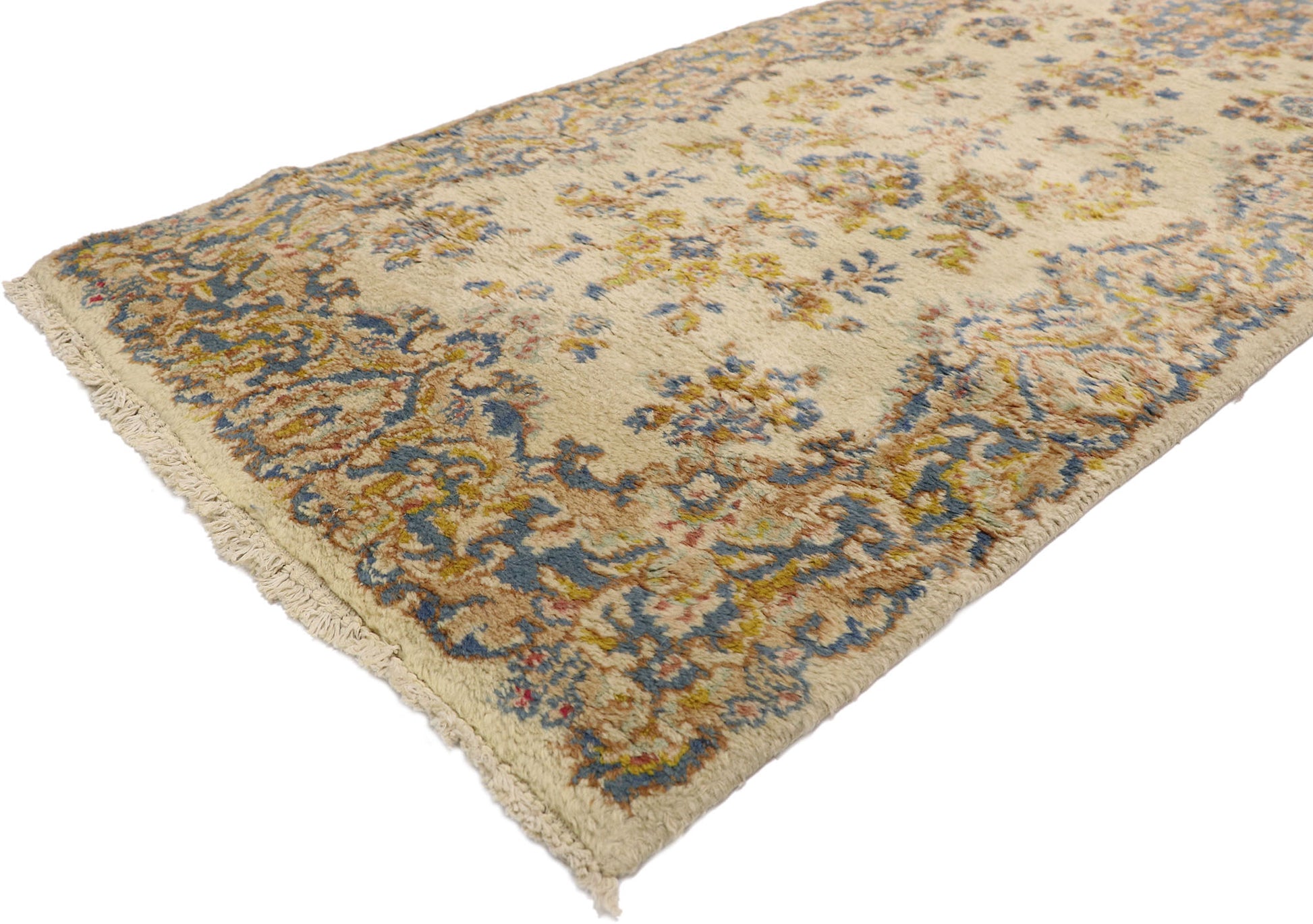 2 x 19 Vintage Persian Kerman Rug 74669