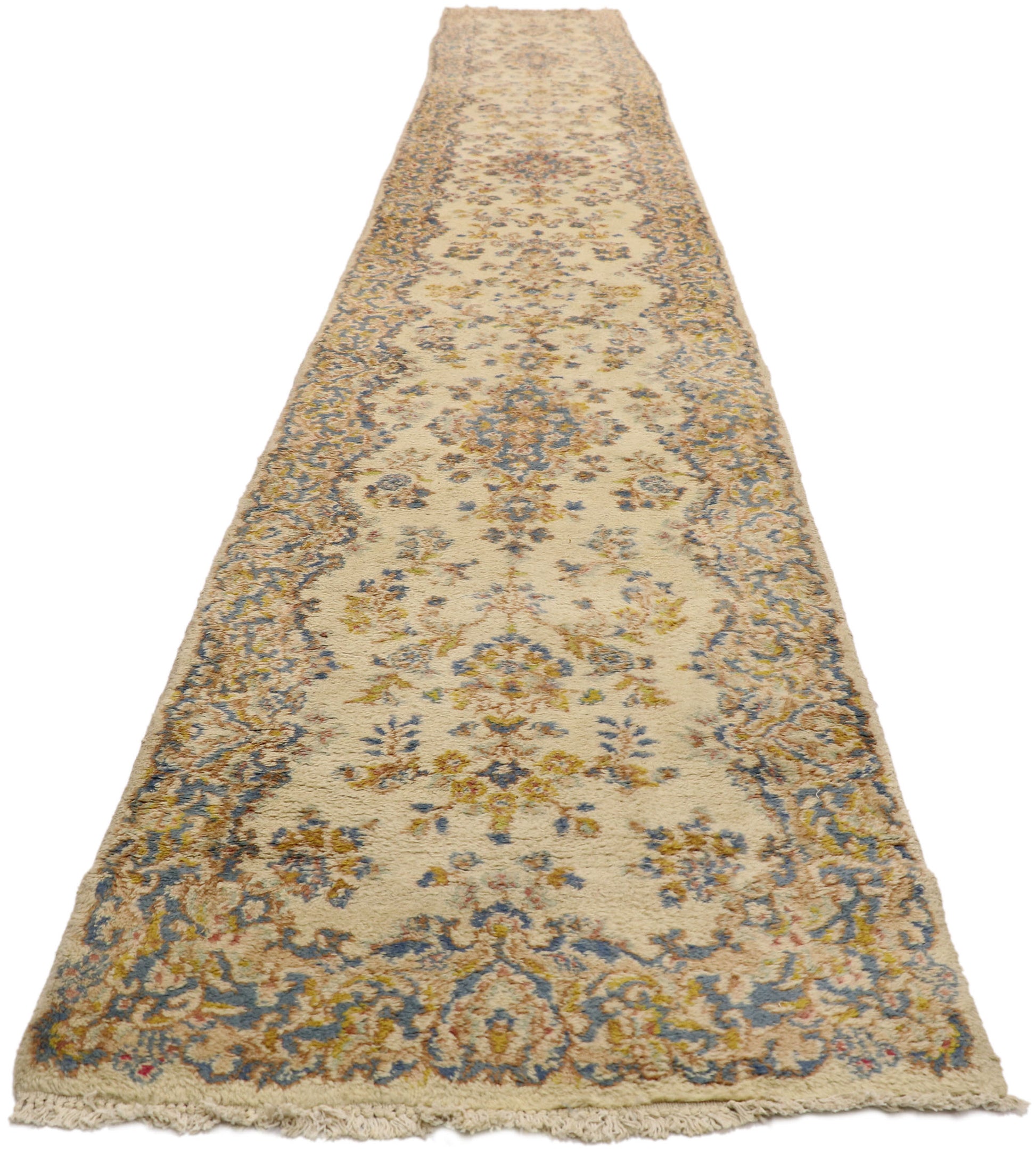 2 x 19 Vintage Persian Kerman Rug 74669