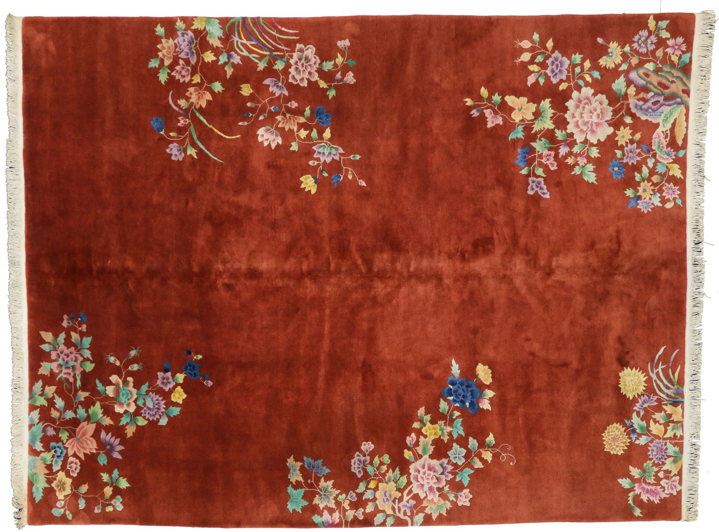 8 x 11 Vintage Art Deco Rug 74688