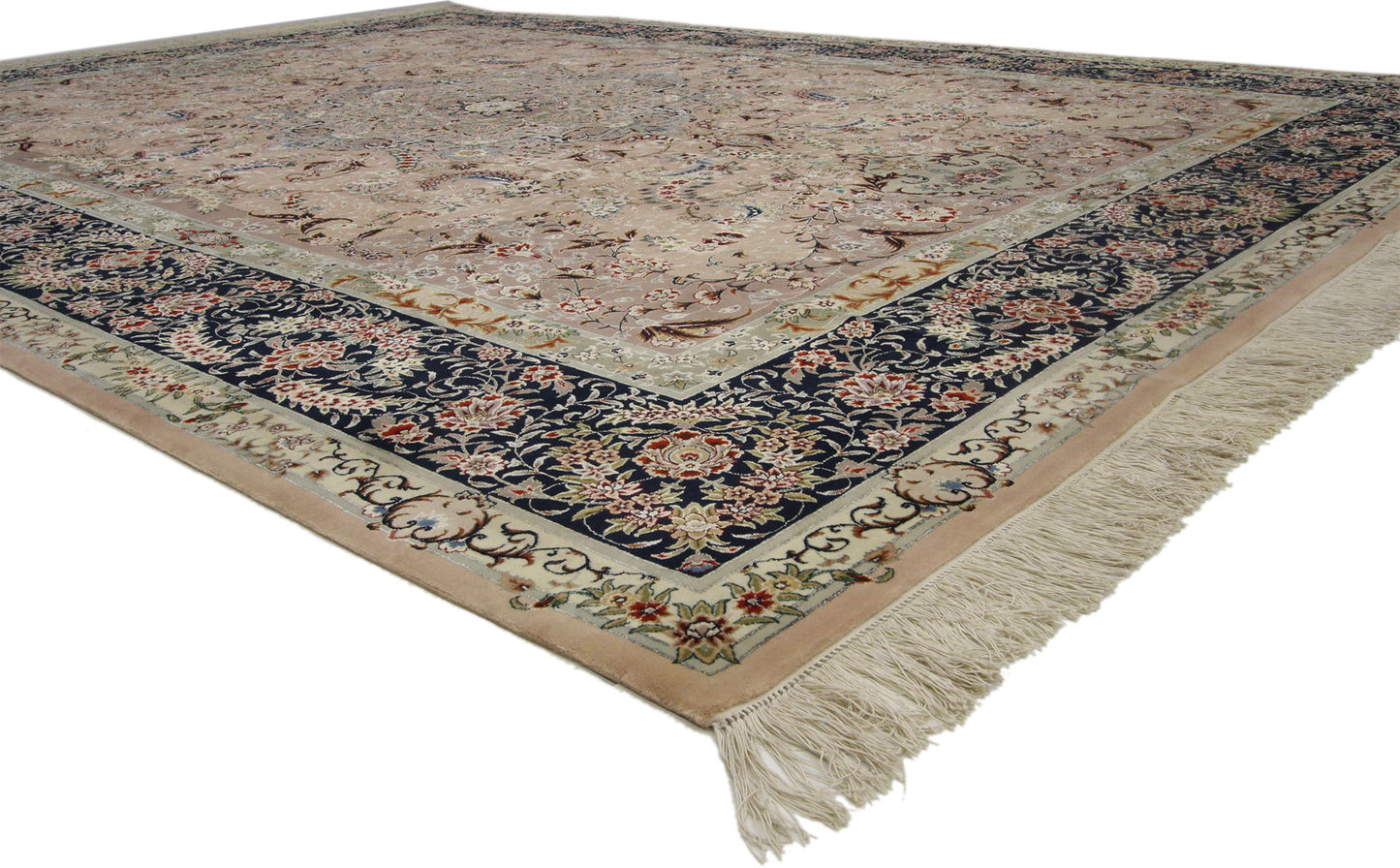 9 x 12 Vintage Persian Tabriz Rug 74838