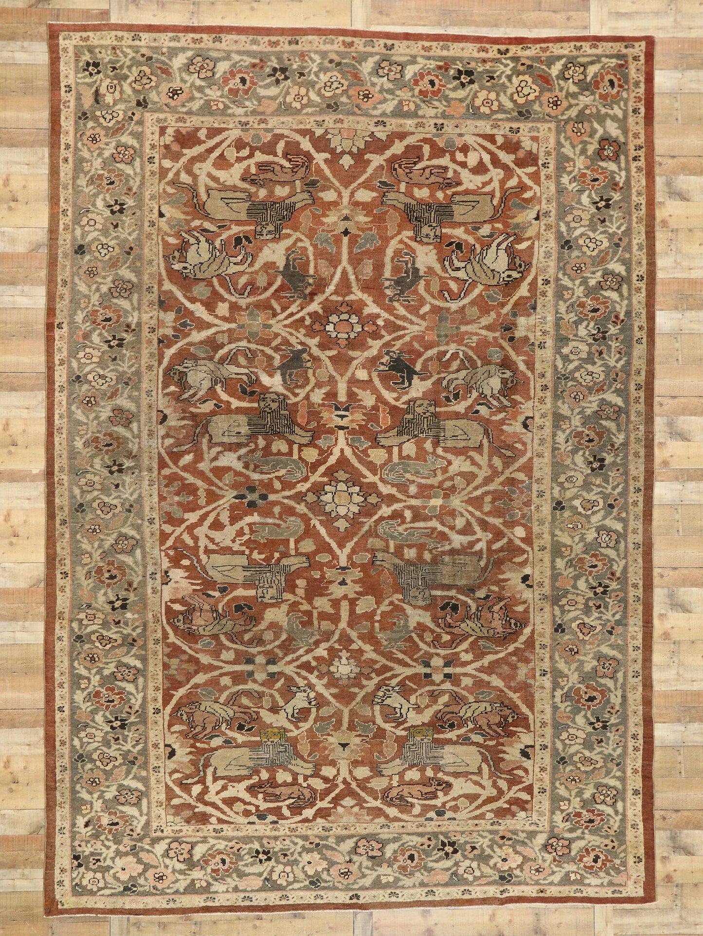 10 x 15 Antique Persian Sultanabad Rug 74840