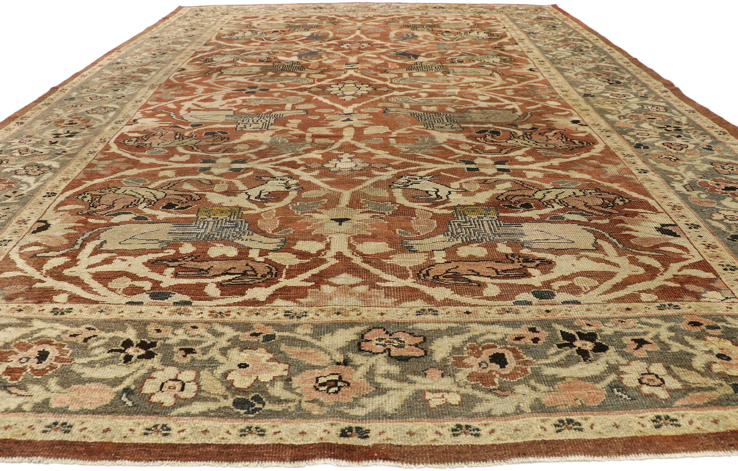 10 x 15 Antique Persian Sultanabad Rug 74840
