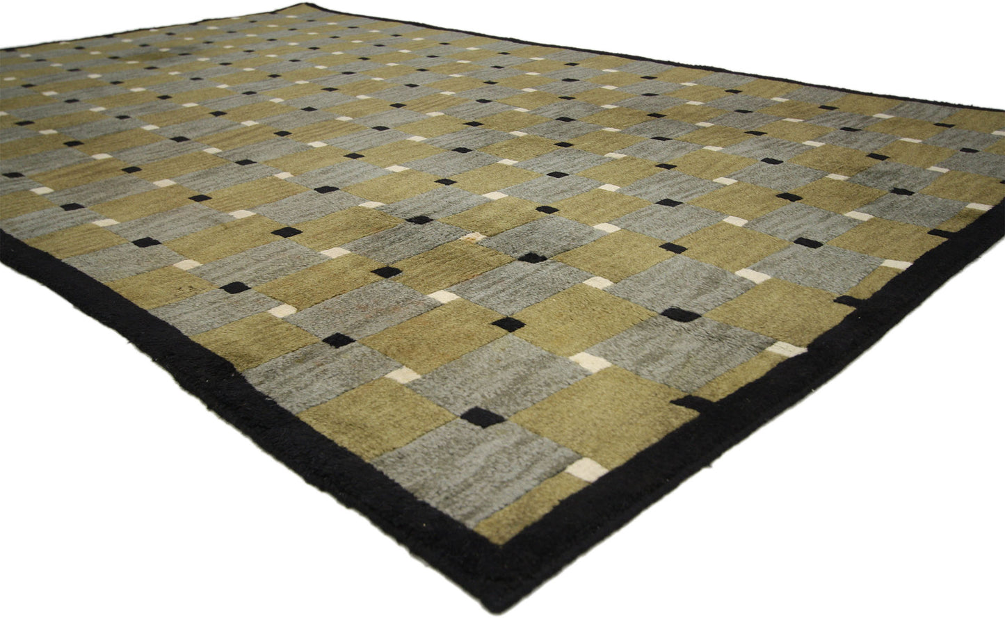 5 x 8 Vintage Tibetan Checkerboard Rug 74843