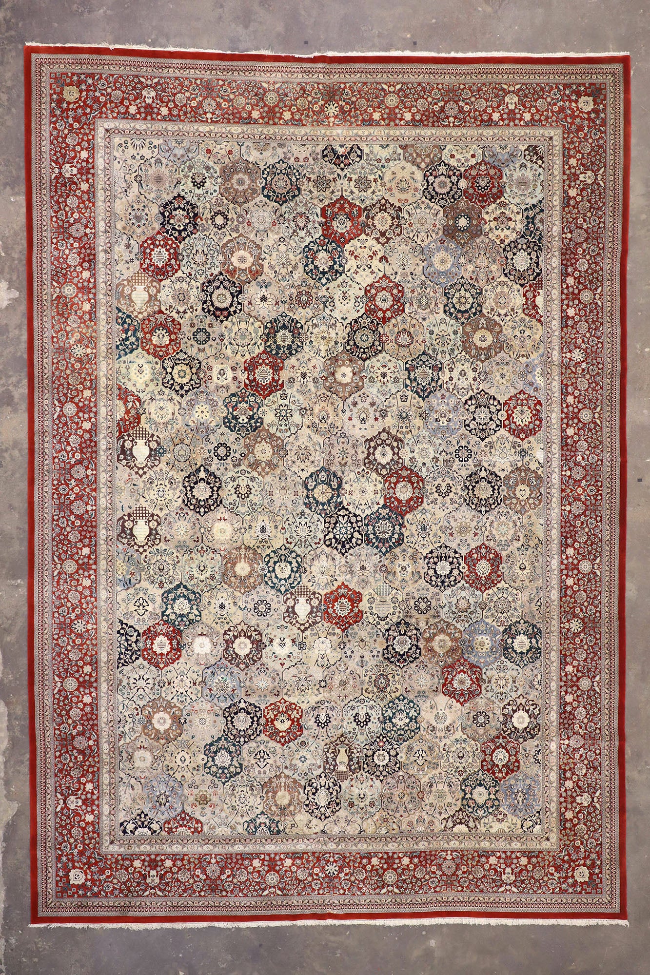 11 x 16 Vintage Chinese Tabriz Rug 74848