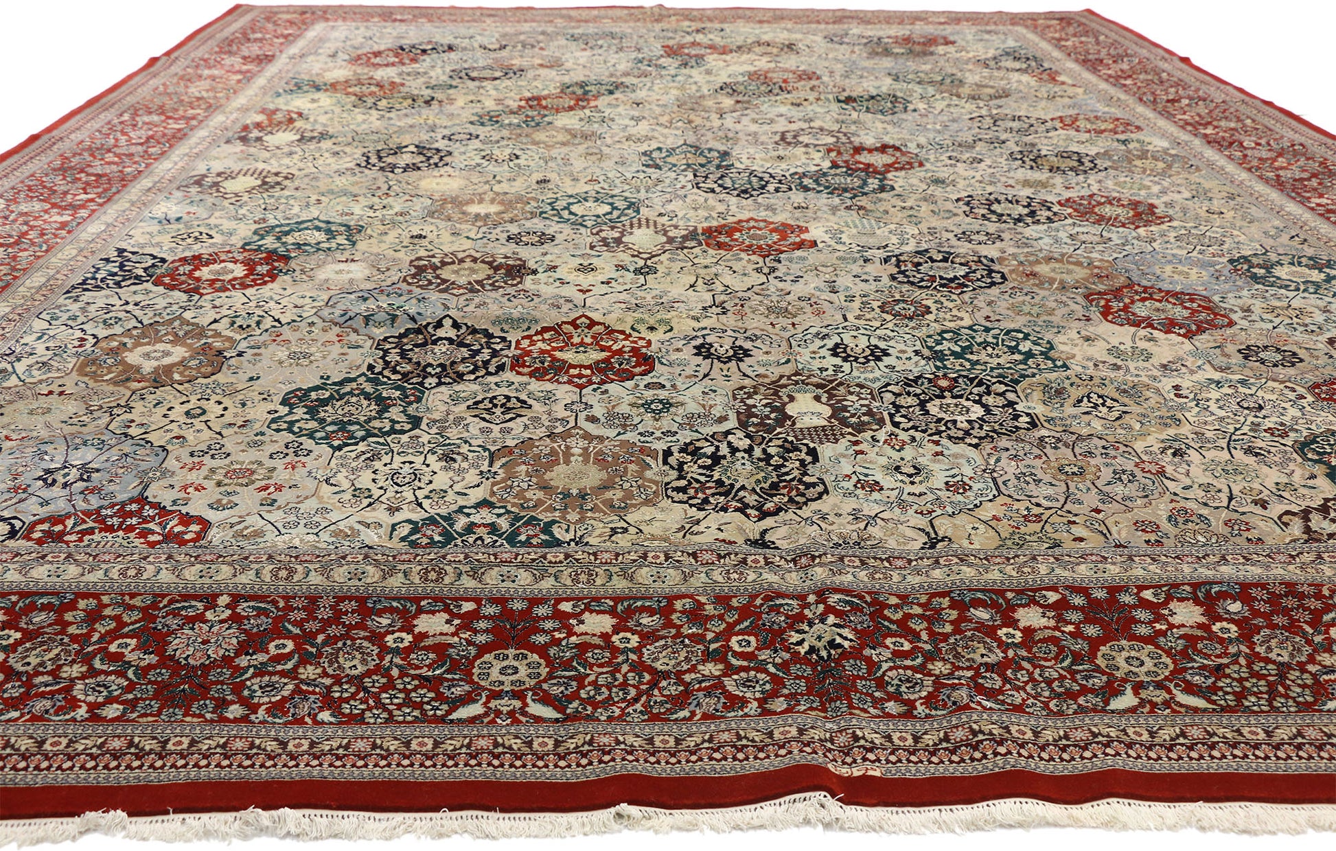 11 x 16 Vintage Chinese Tabriz Rug 74848