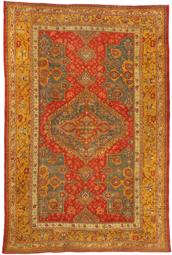 13 x 19 Antique Turkish Smyrna Rug 74864