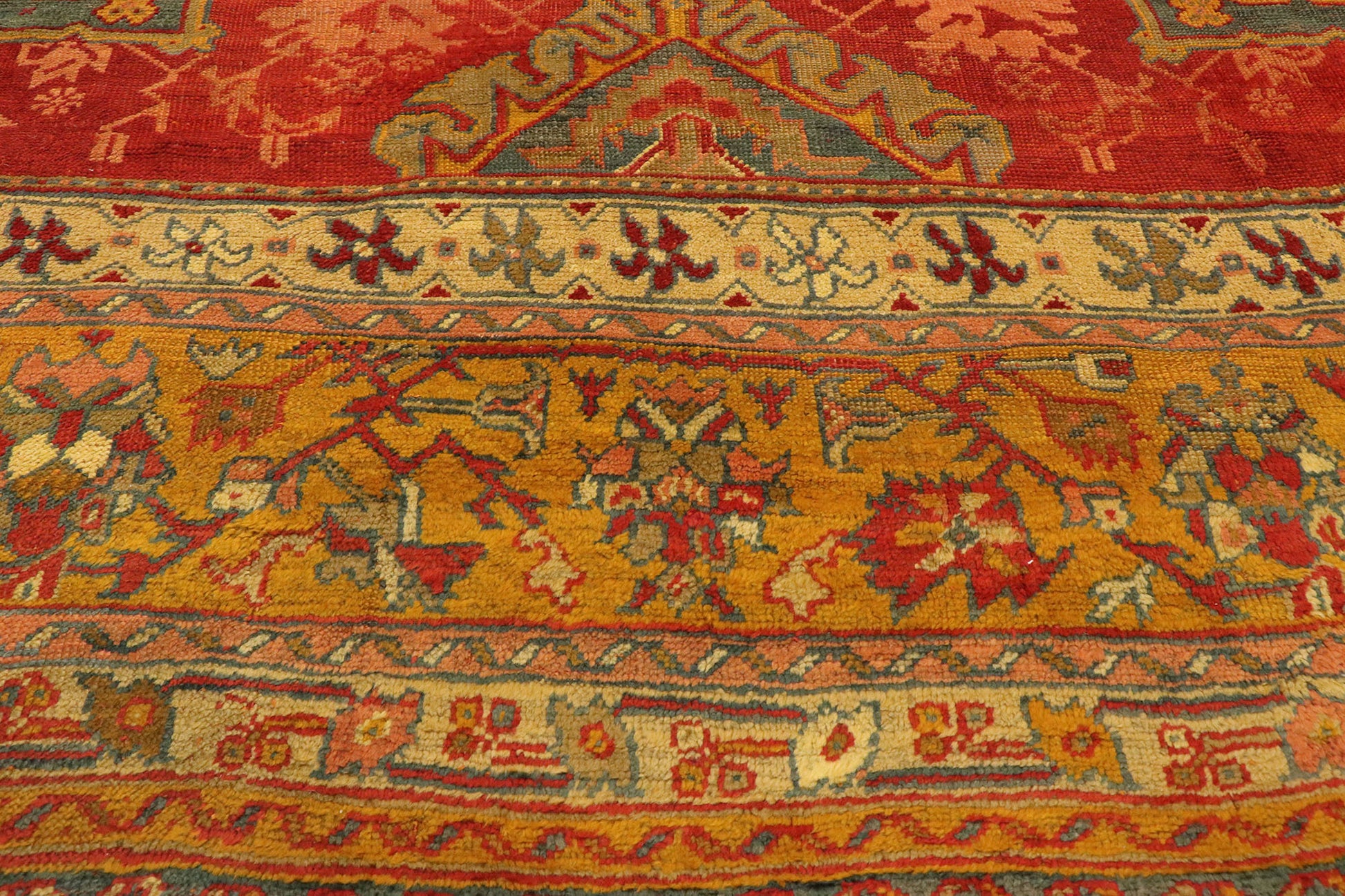 13 x 19 Antique Turkish Smyrna Rug 74864