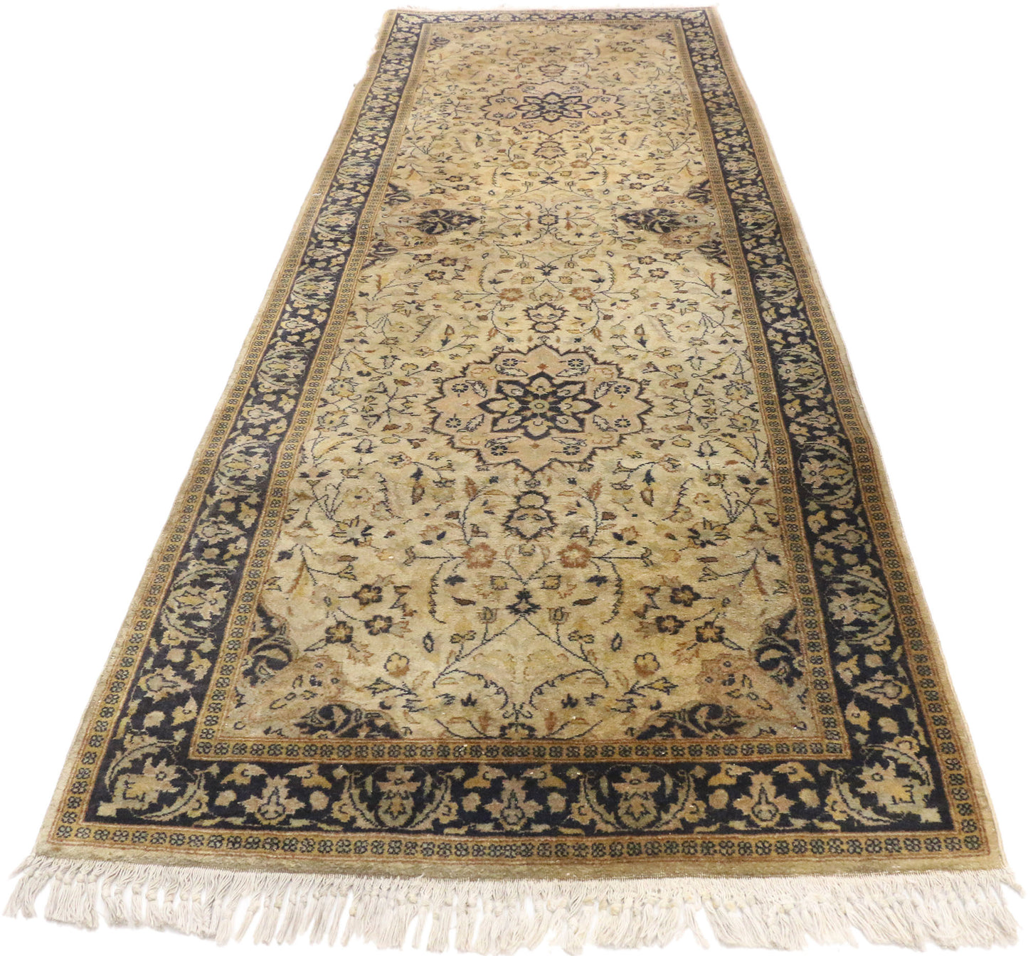 3 x 8 Vintage Pakistani Isfahan Rug 74890