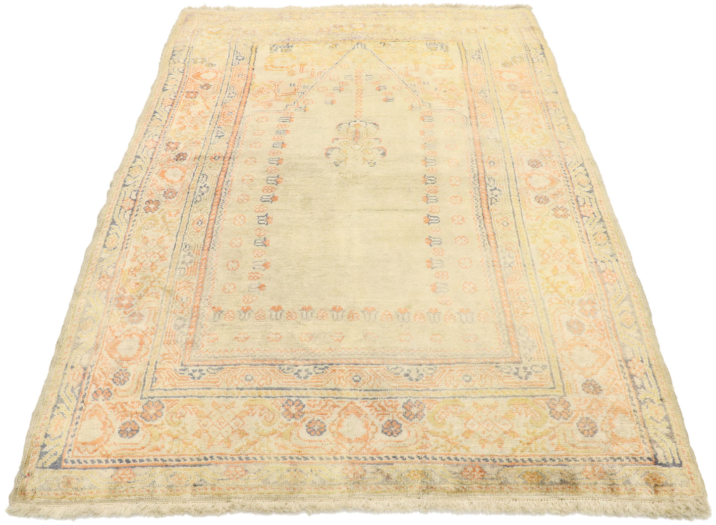 3 x 4 Vintage Turkish Sivas Prayer Rug 74891