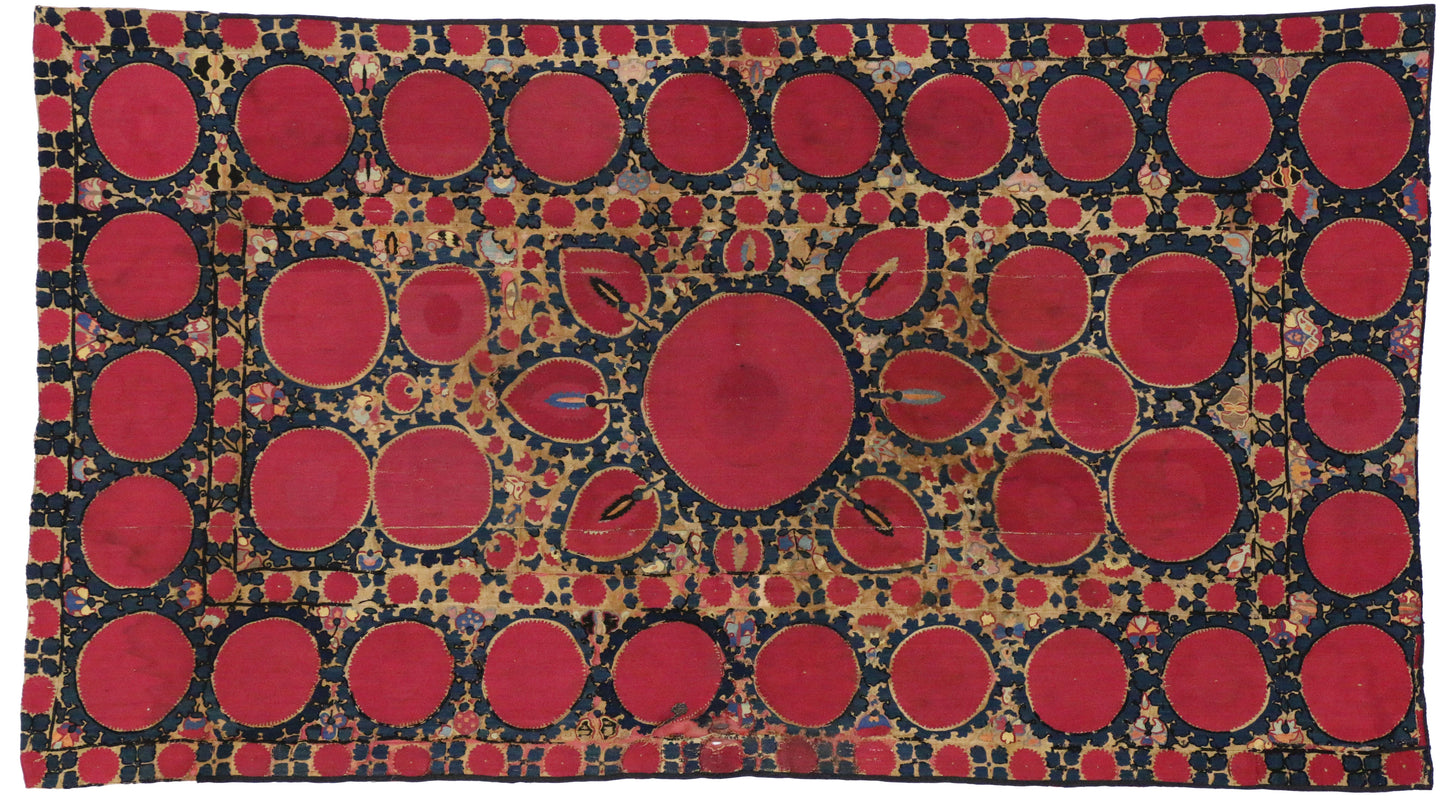 4 x 7 Antique Suzani Rug 74899