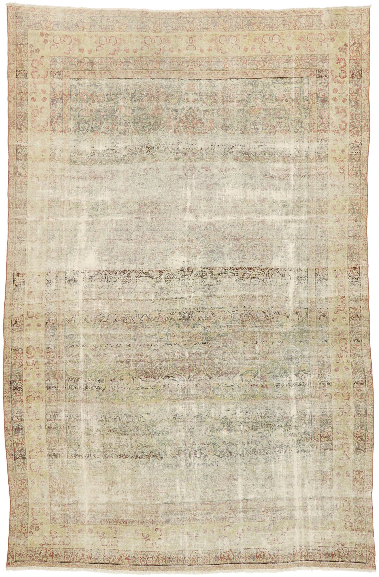 8 x 12 Vintage Persian Kerman Rug 74907