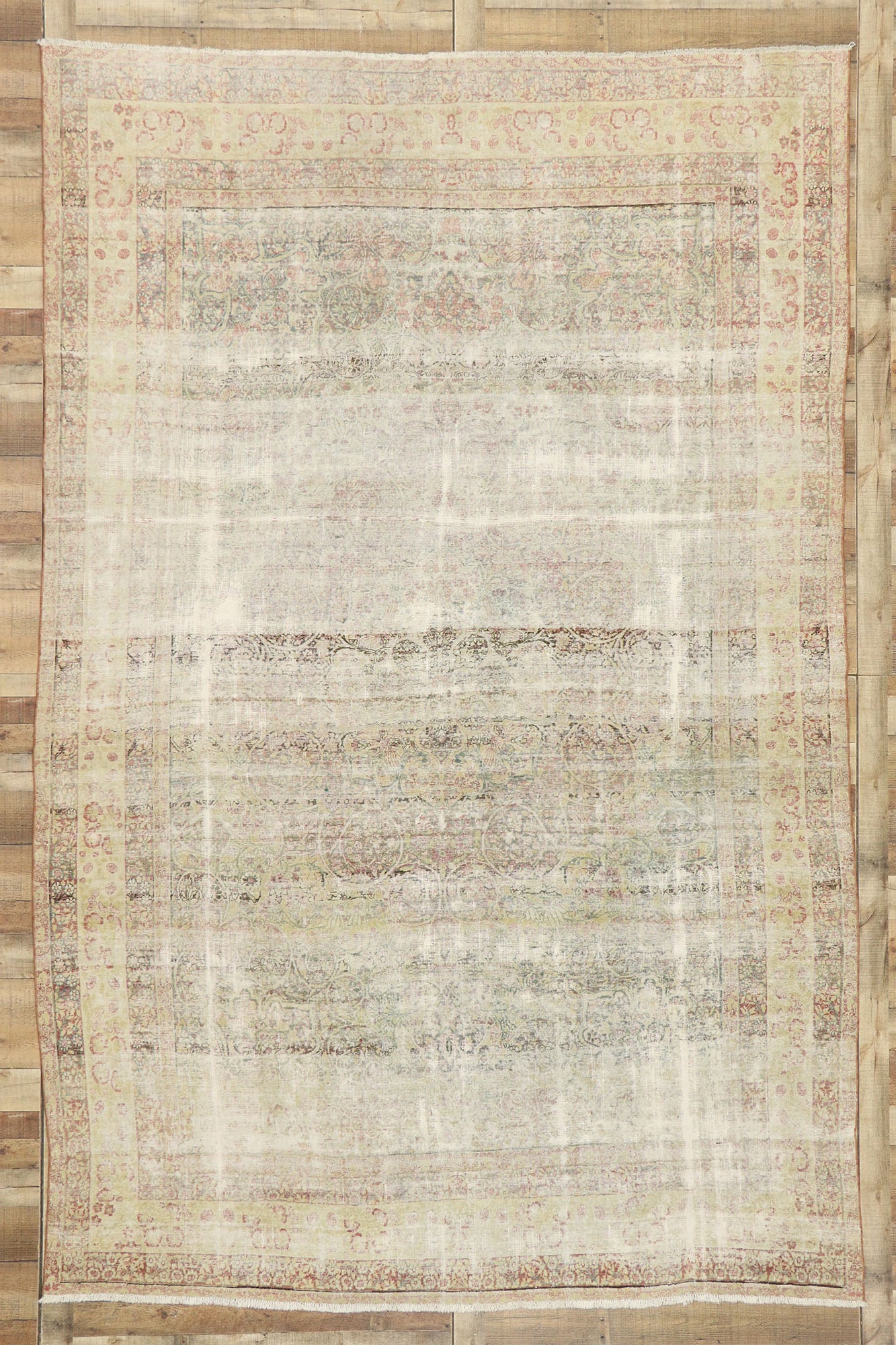 8 x 12 Vintage Persian Kerman Rug 74907