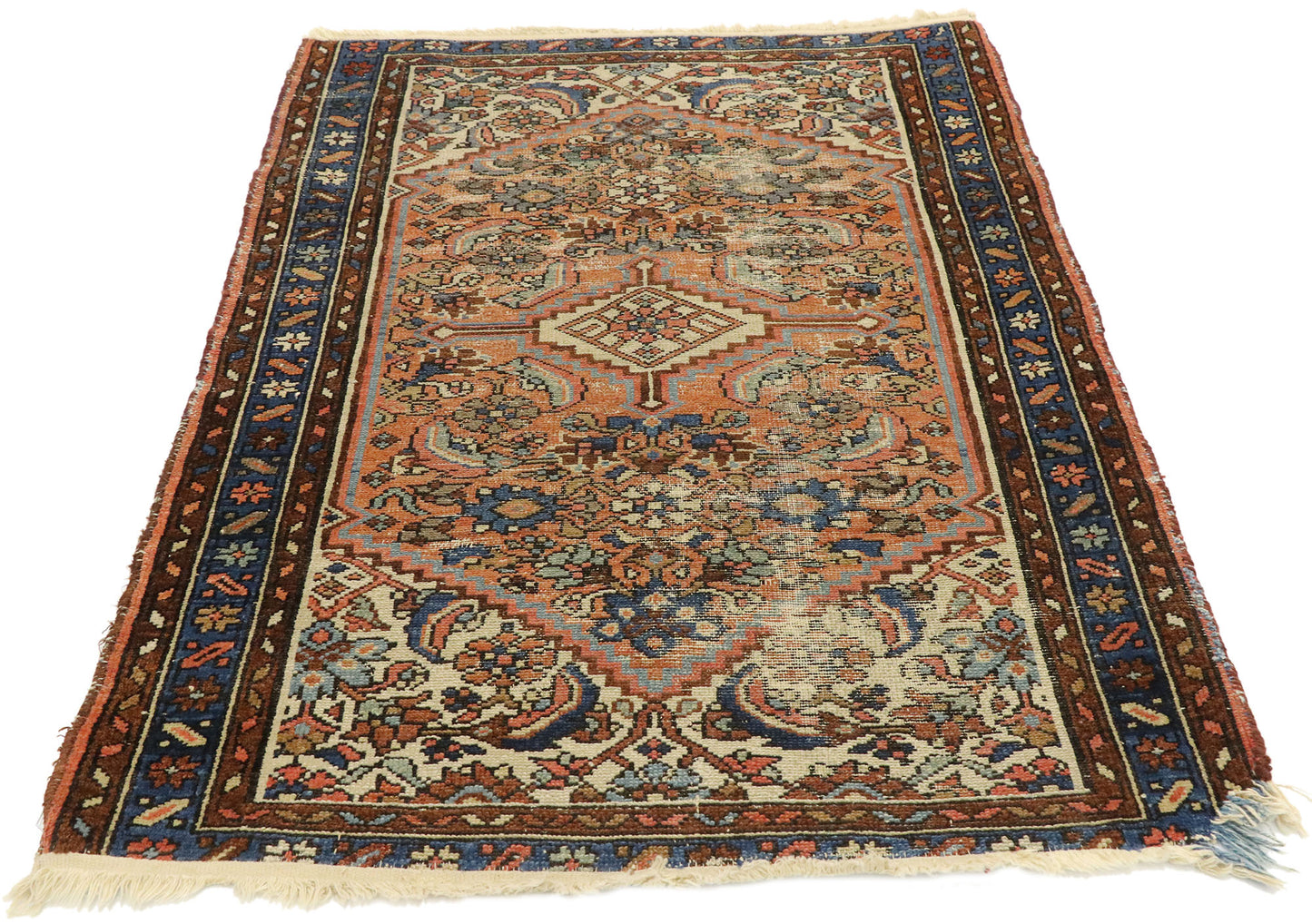 3 x 4 Antique Persian Hamadan Rug 74912