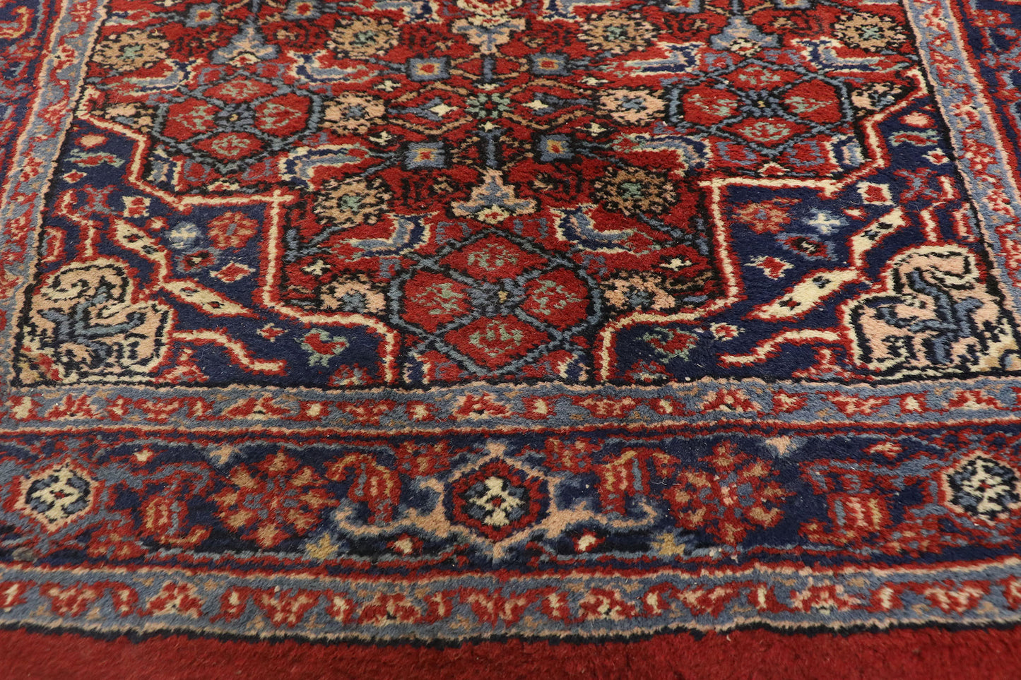 3 x 21 Antique Indian Bijar Rug 74967