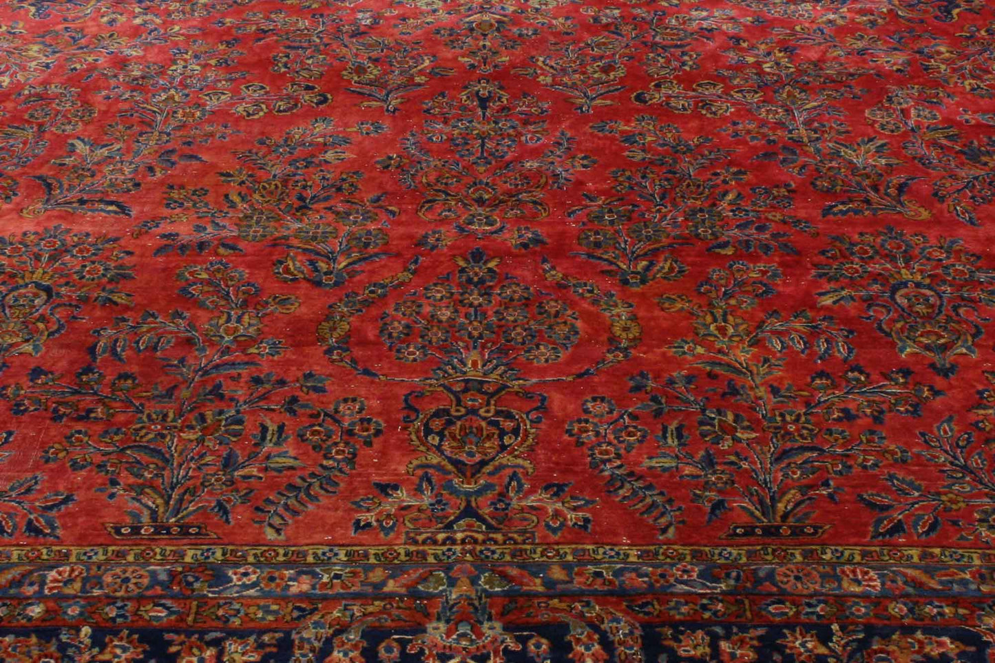 10 x 15 Antique Persian Kashan Rug 74971