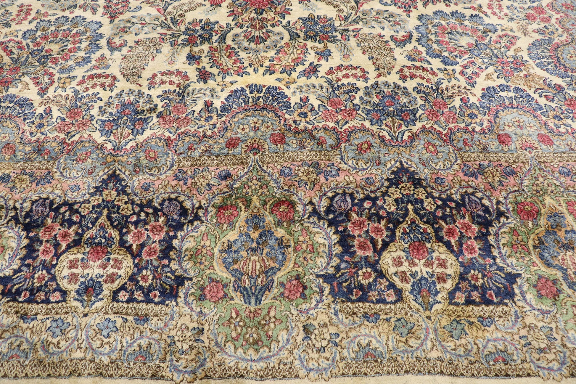 12 x 18 Antique Persian Kerman Rug 74979
