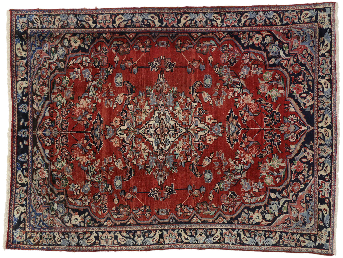11 x 18 Vintage Tabriz Rug 74985