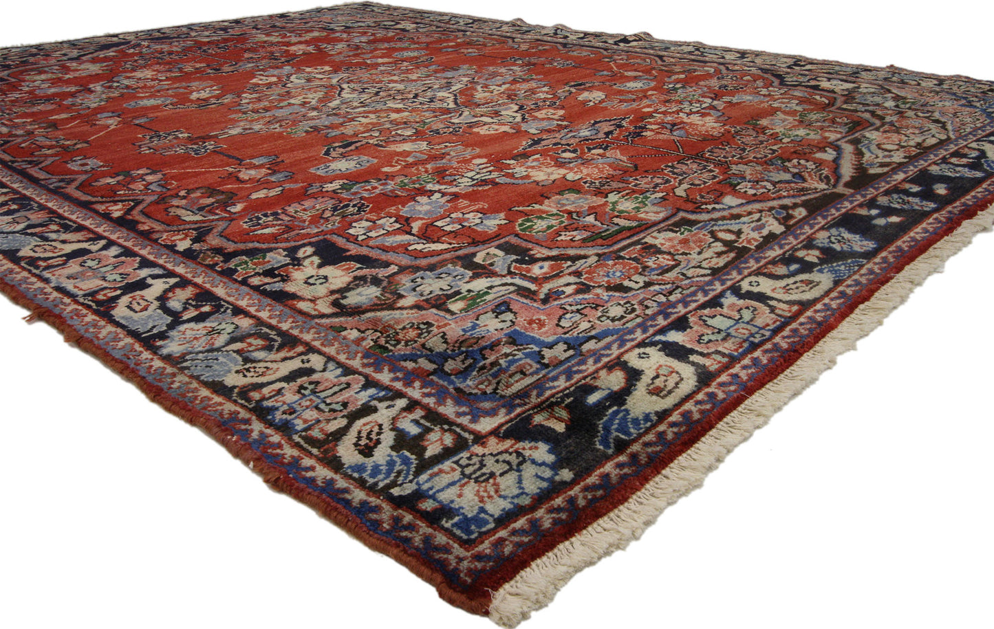 11 x 18 Vintage Tabriz Rug 74985