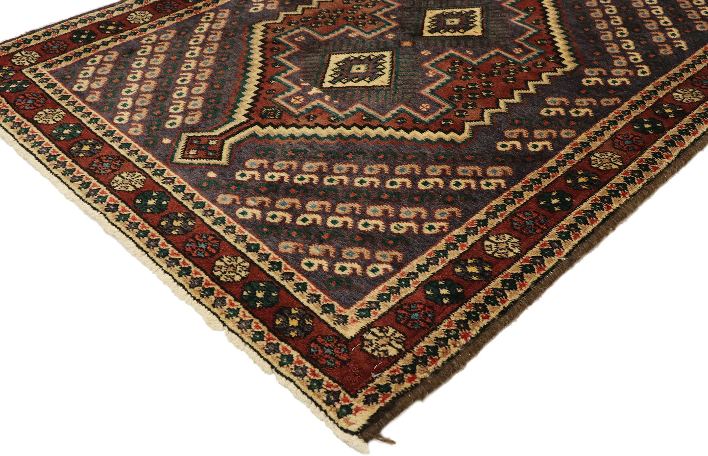 3 x 4 Vintage Persian Afshar Rug 75004