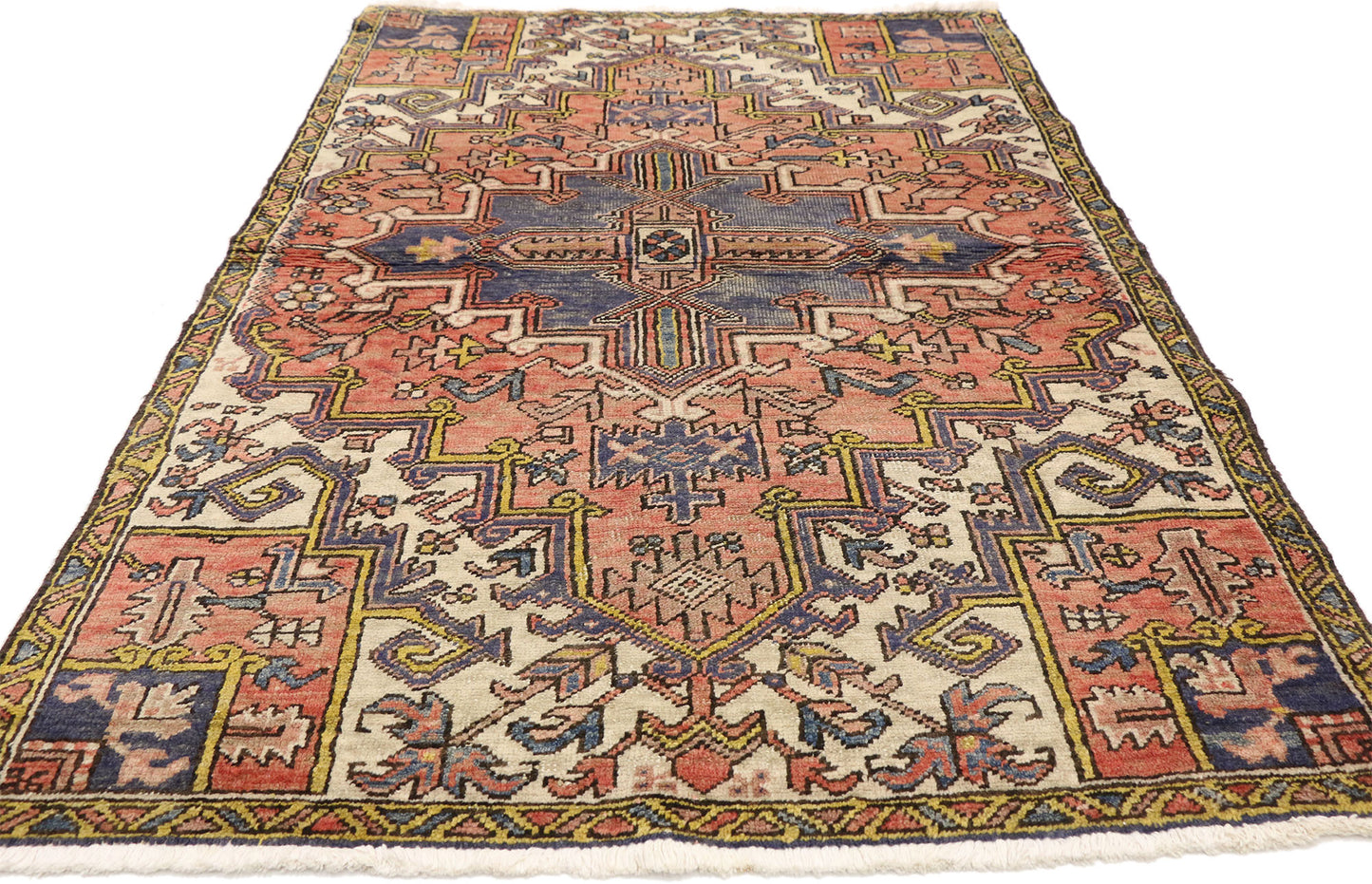 4 x 6 Vintage Persian Heriz Rug 75110