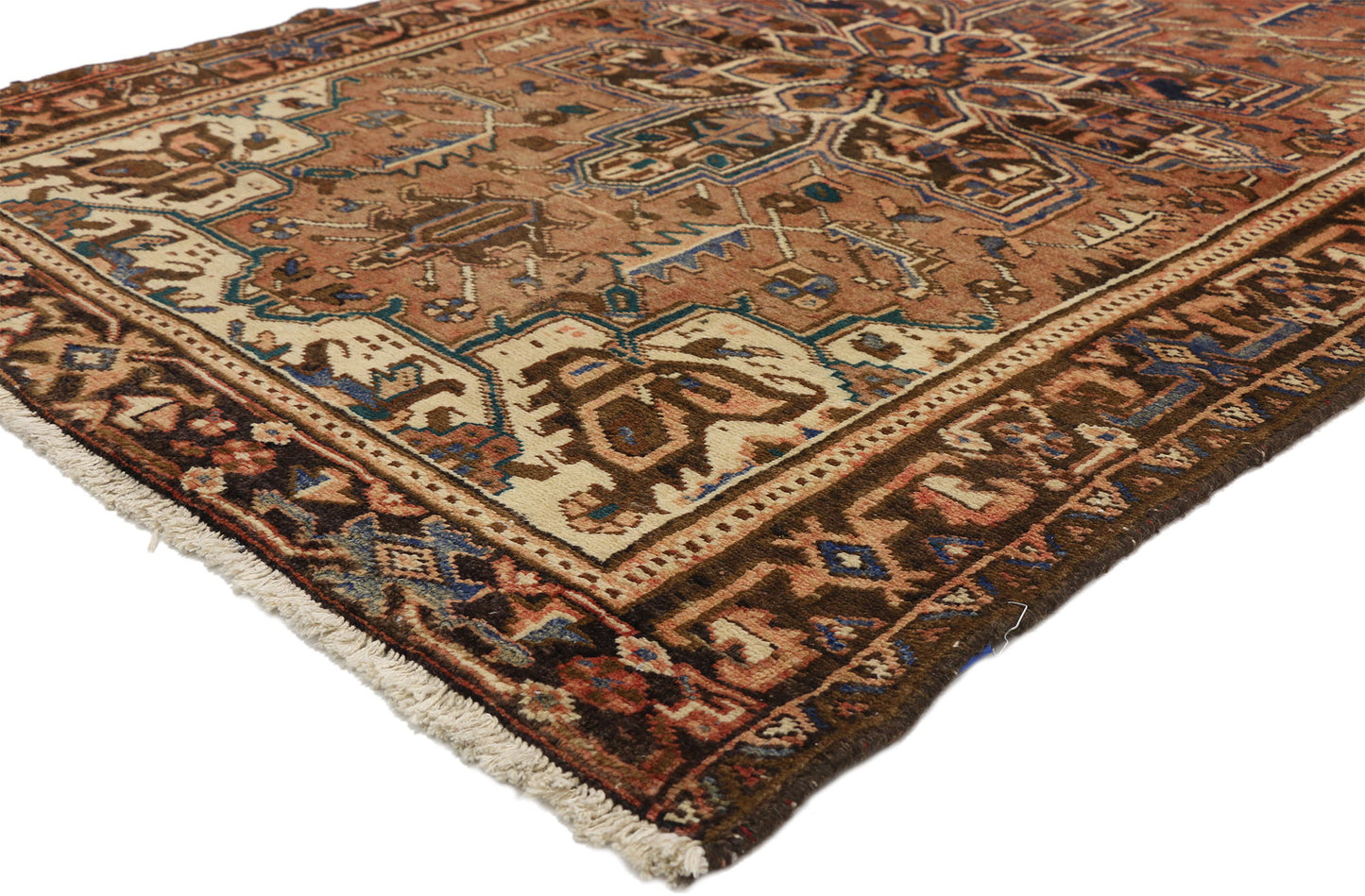5 x 7 Vintage Persian Heriz Rug 75116