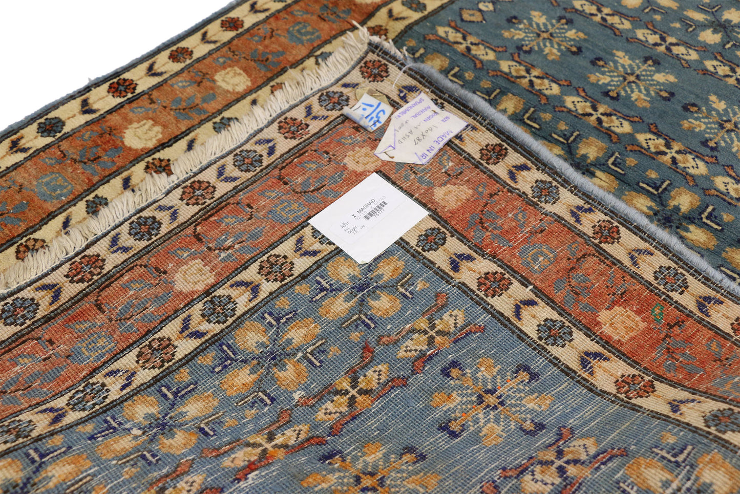 3 x 5 Antique Persian Mashhad Rug 75177