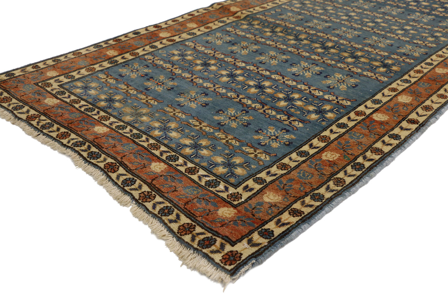 3 x 5 Antique Persian Mashhad Rug 75177