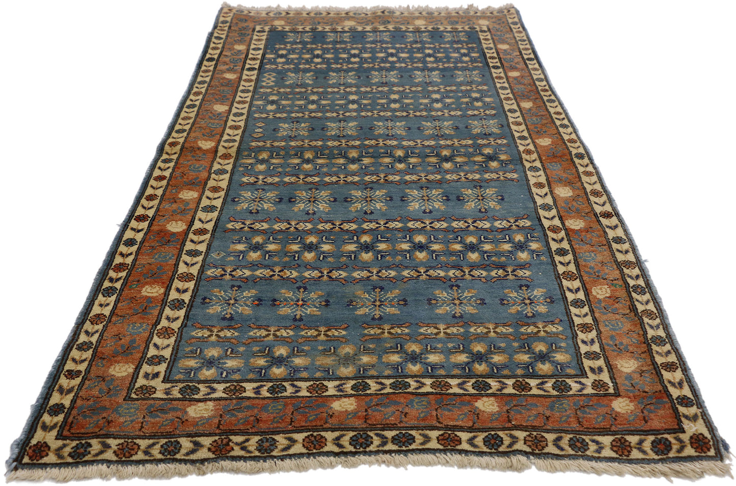 3 x 5 Antique Persian Mashhad Rug 75177