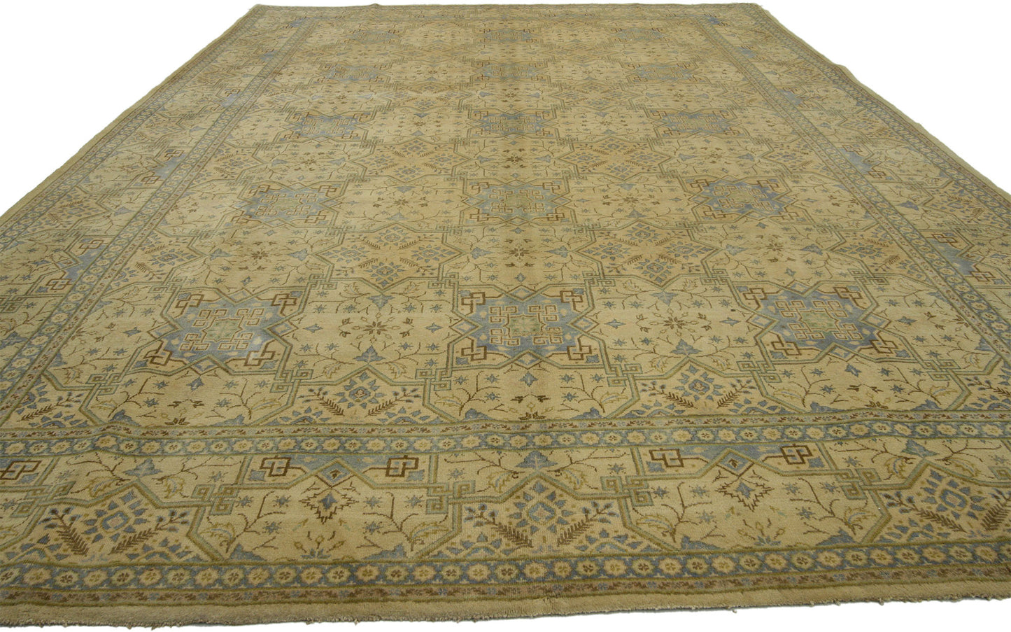 8 x 12 Vintage Persian Kashan Rug 75179