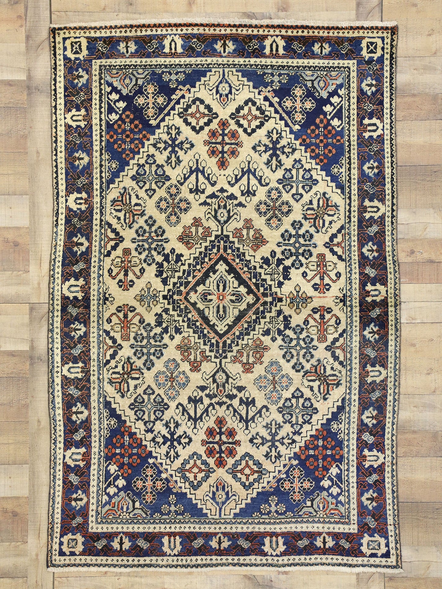 4 x 6 Vintage Persian Joshegan Rug 75217
