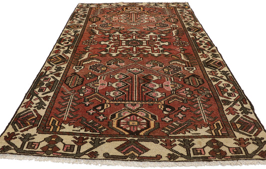 4 x 7 Antique Persian Bakhtiari Rug 75278