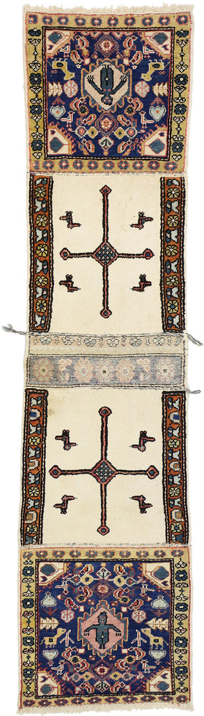 2 x 9 Vintage Caucasian Azerbaijan Saddlebag 75284