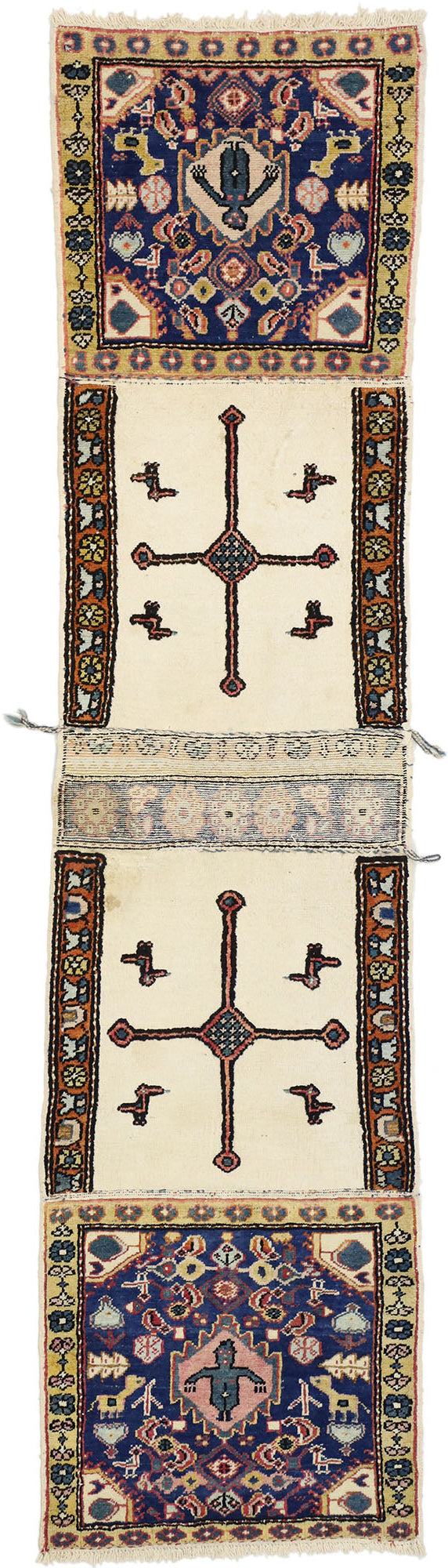 2 x 9 Vintage Caucasian Azerbaijan Saddlebag 75284