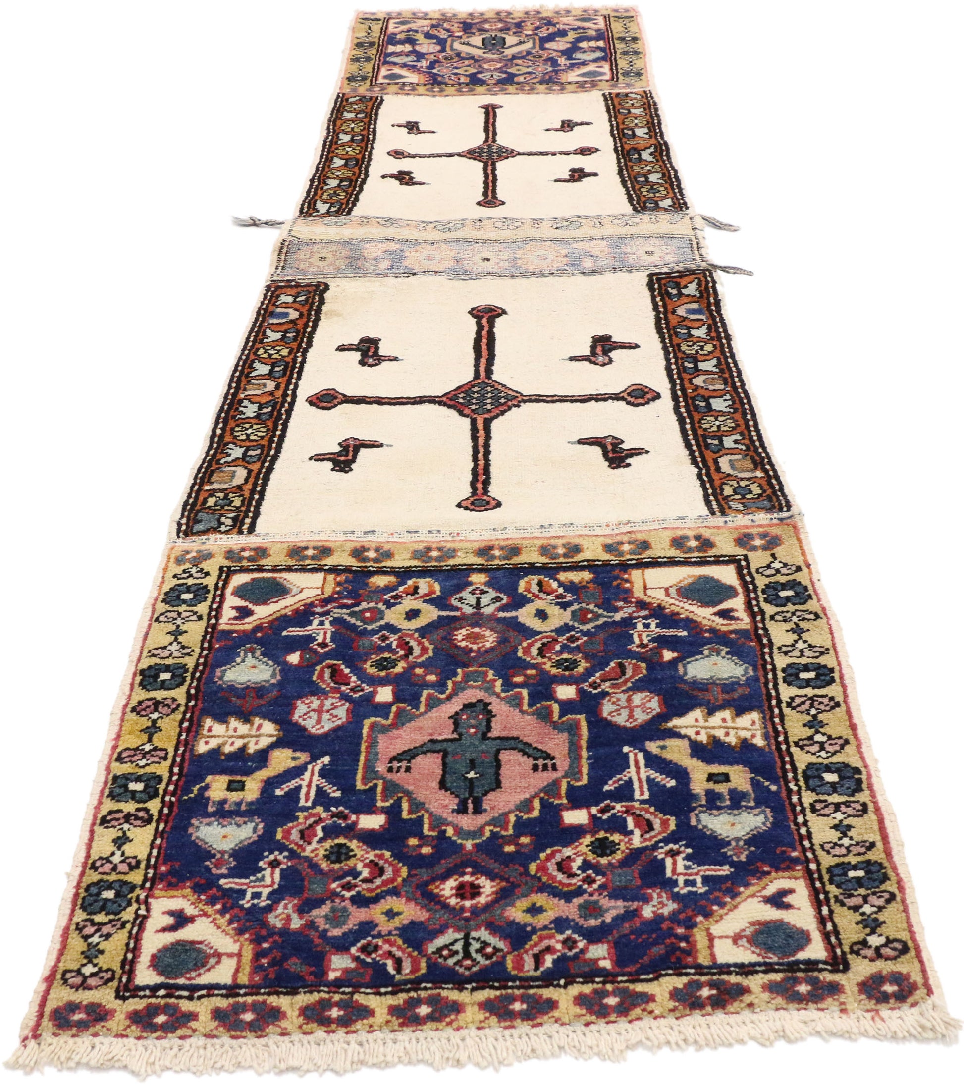 2 x 9 Vintage Caucasian Azerbaijan Saddlebag 75284