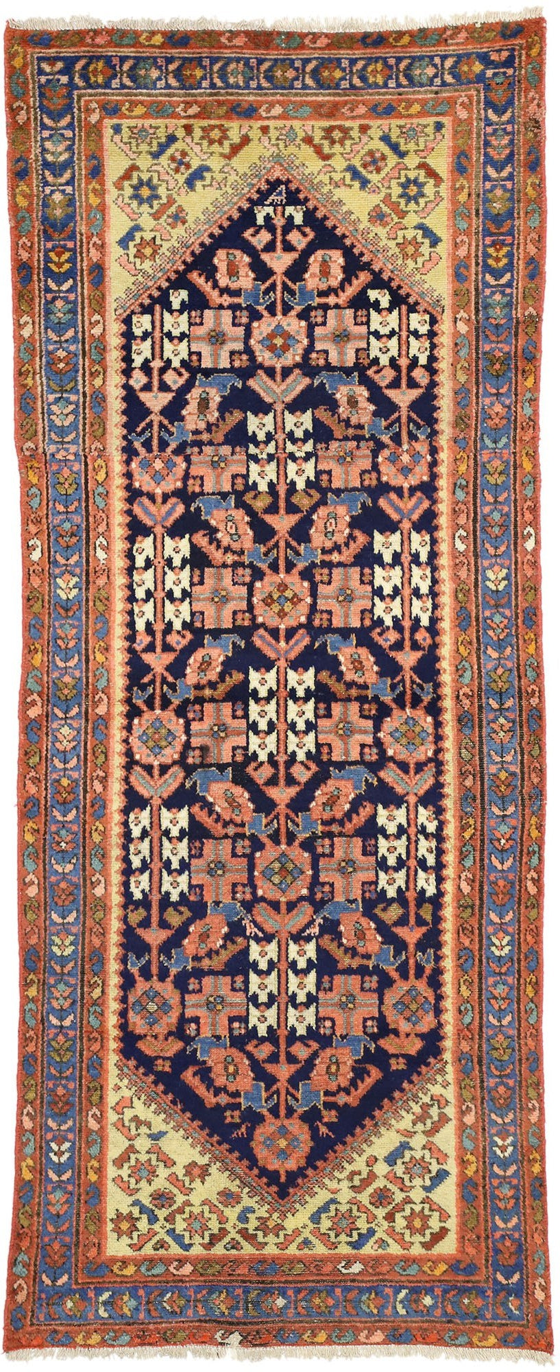 3 x 8 Antique Persian Malayer Runner 75339