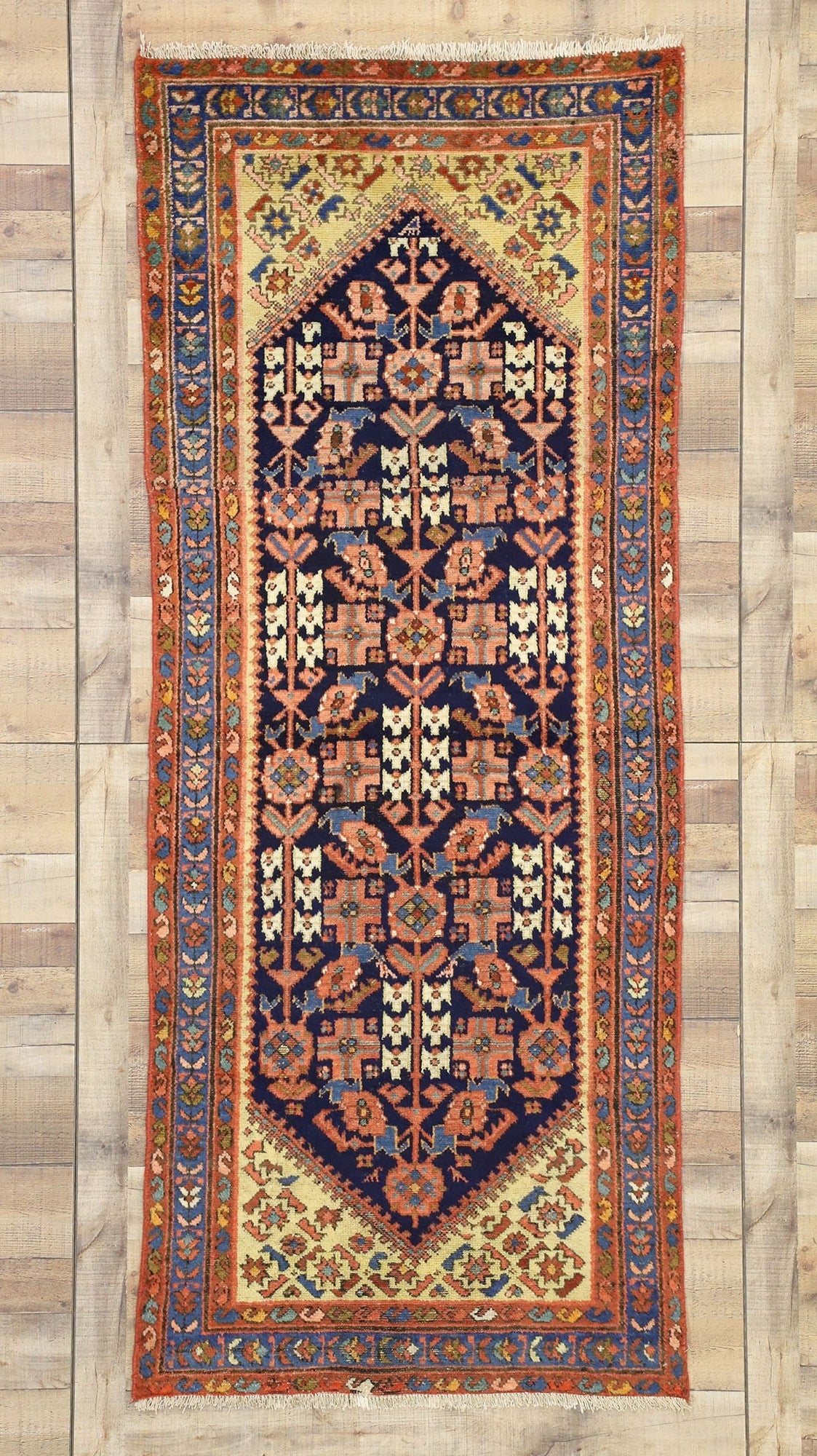 3 x 8 Antique Persian Malayer Runner 75339
