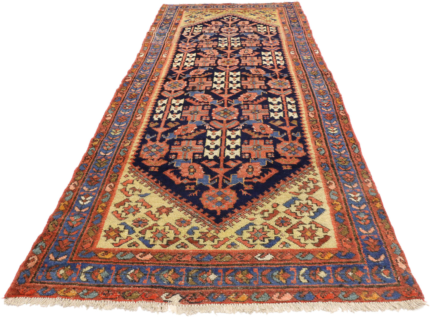 3 x 8 Antique Persian Malayer Runner 75339